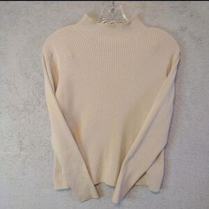 Worthington Girls/Teens Sweater Size Medium Beige/Tan Turtle Neck EUC